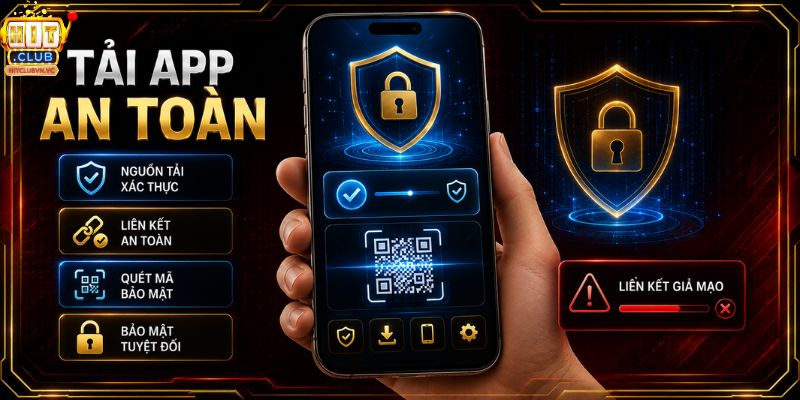 Tải App HITCLUB An Toàn Cho Android & iOS Kiểm tra nguồn tải app HITCLUB trước khi thao tác